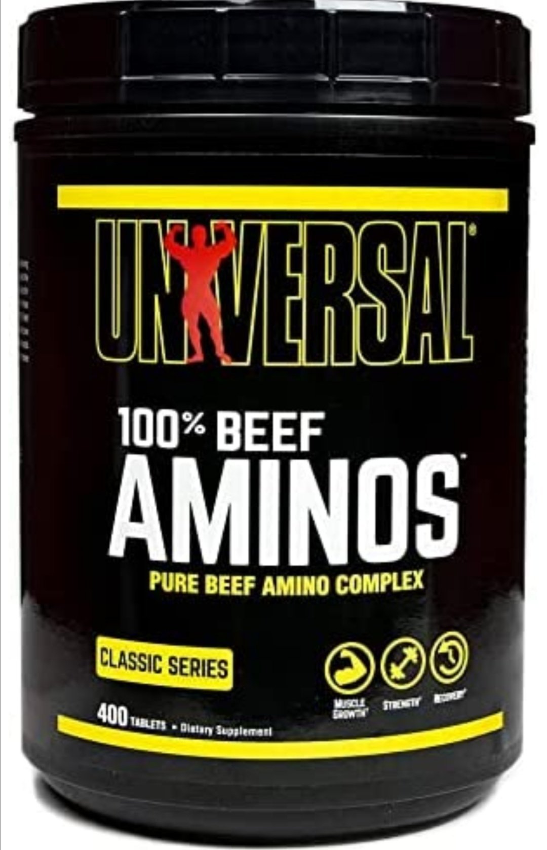 100% Beef Aminos -3G of Beef Protein Isolate for Recovery and Growth - 400 Tabs#Universal Nutrition -