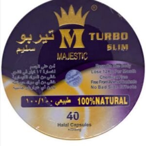 Turbo Slim Majestic 400mg, Natural, 40 Halal Capsules