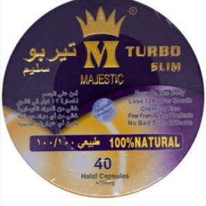 Turbo Slim Majestic 400mg, Natural, 40 Halal Capsules