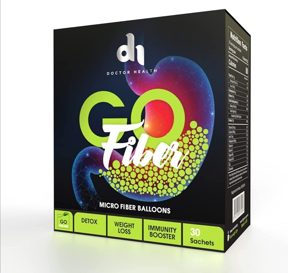 Dr Health Go Fiber 30 Bag, Fat Burner, Appetite Clogging Weight Loss Detoxifying and Antioxidant