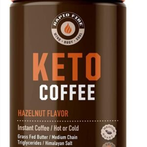 Rapid Fire Hazelnut Ketogenic Coffee, Supports Energy, Metabolism and Weight Loss, 225 g