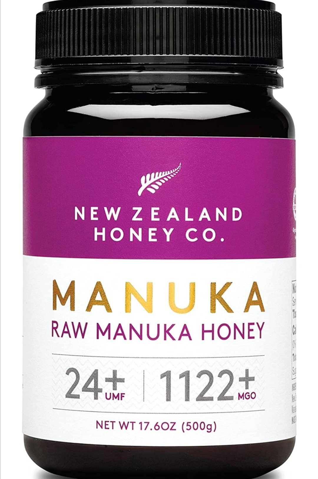 Co. Raw Manuka Honey UMF 24+ / MGO 1122+, UMF Certified / 17.6oz -New Zealand Honey