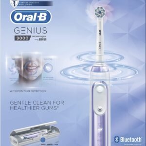 Genius 9000 Electric Toothbrush Powered by Braun, Orchid Purple -Oral-B