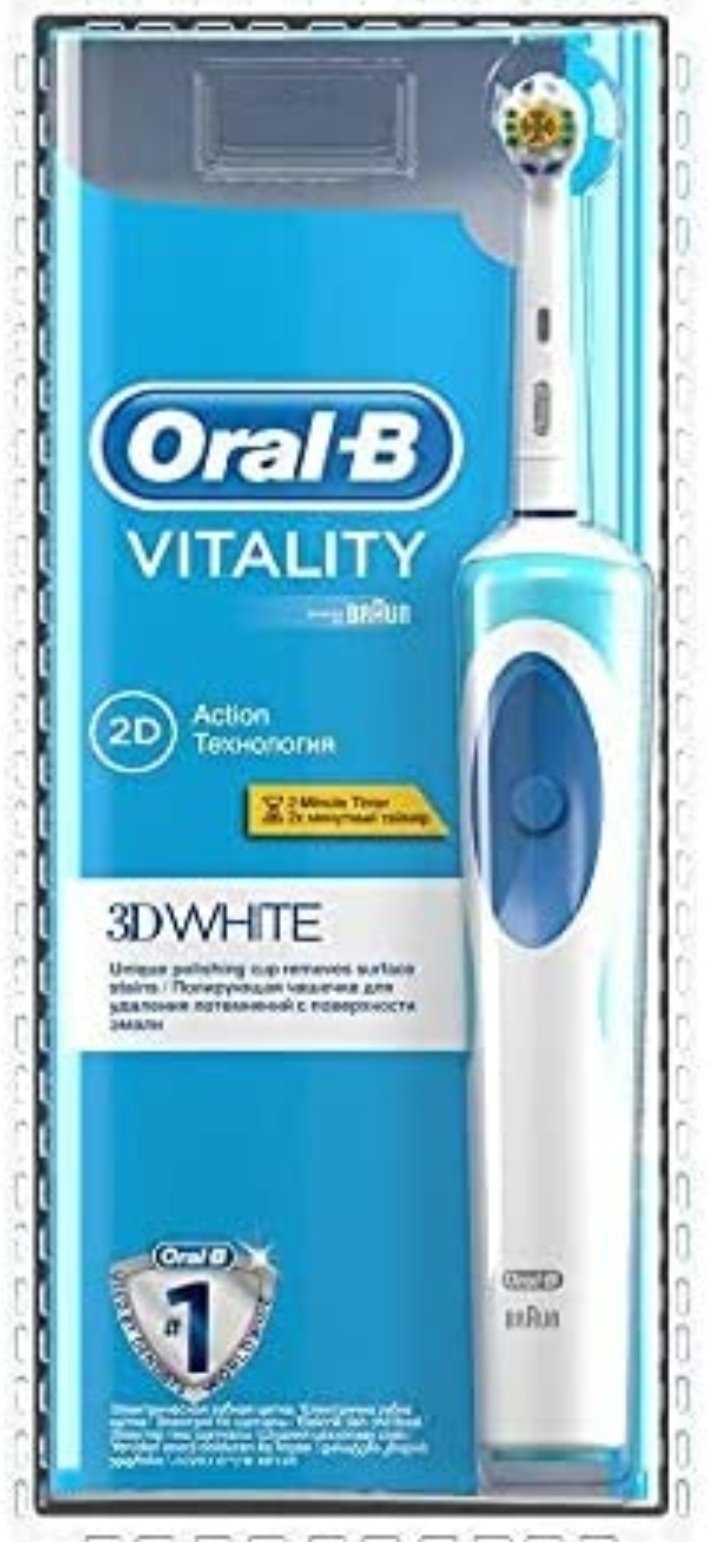 Vitality Cross Action Electric Rechargeable Toothbrush Powered by Braun-Oral-B