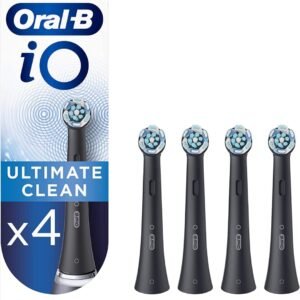 iO Ultimate Clean Black Toothbrush Heads, Pack of 4 CountsOral-B