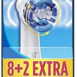 Genuine Original Oral-B Braun Precision Clean Replacement Rechargeable Toothbrush Heads (10 Count