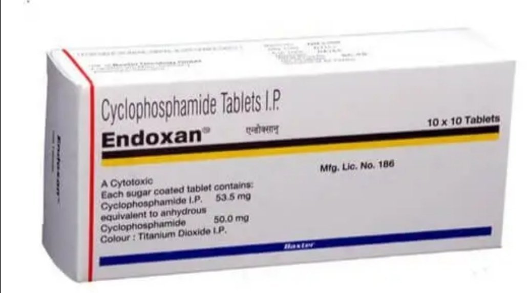 Cyclophosphamide endoxan tablet ip 50 mg دواء لعلاج الأورام