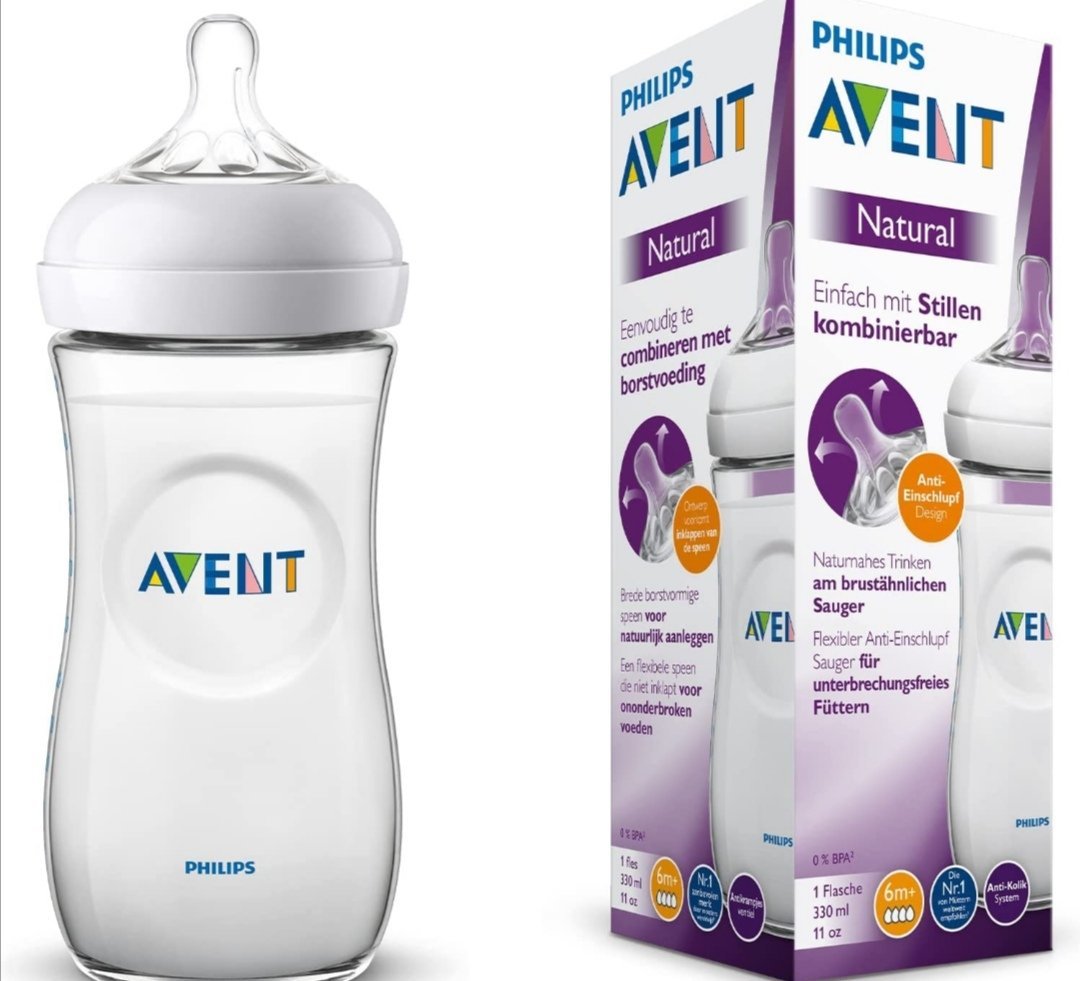 Avent Natural baby Bottle 330ml white +6m SCF036/17