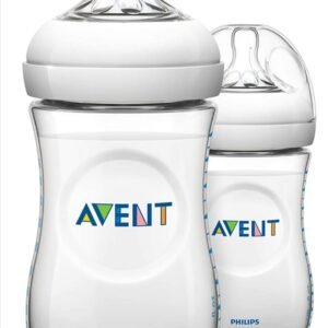 Philips Avent Scf693/27 Natural Baby Bottle Pack Of Two Bottles 260 Ml, White