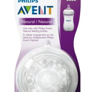 Philips Avent Nipple, Fast Flow Nipple 6M plus, 2pk SCF654/23