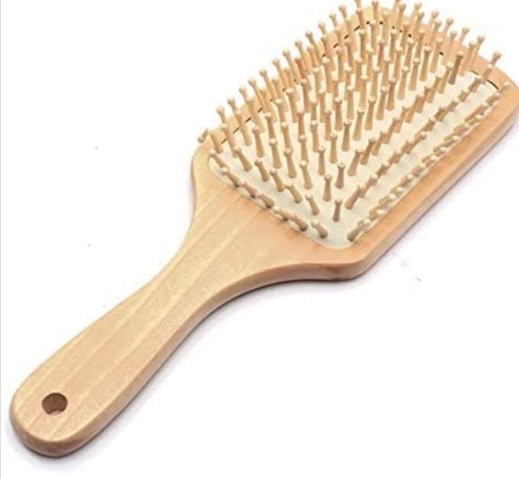 1Pc Wooden Hair Vent Paddle Brush Hair Keratin Care Spa Massage Antistatic Comb Styling Brushes Tools