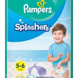 Pampers Splashers, Size 5-6, 14+ kg, Carry Pack, 10 Swim Diapers