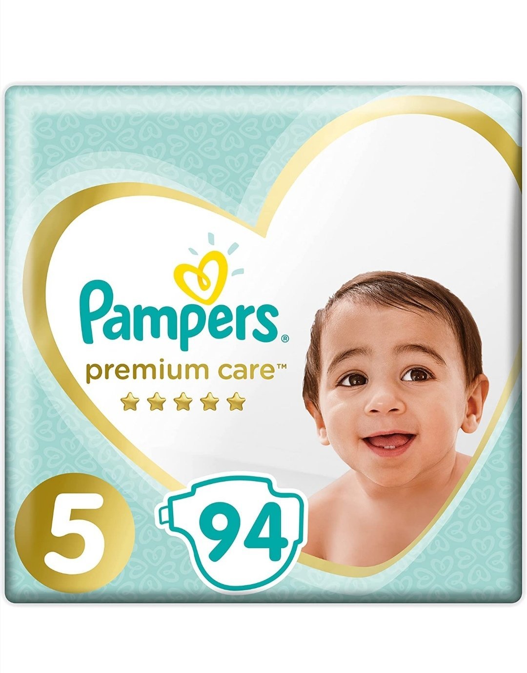 Premium Care Diapers, Size 5, Junior, 11-25 Kg - 94 Diapers-Pampers
