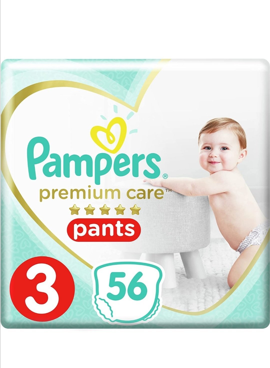 Premium Care, Size 3, Midi, 6-11Pampers1 kg, Jumbo Pack, 56 Diaper Pants