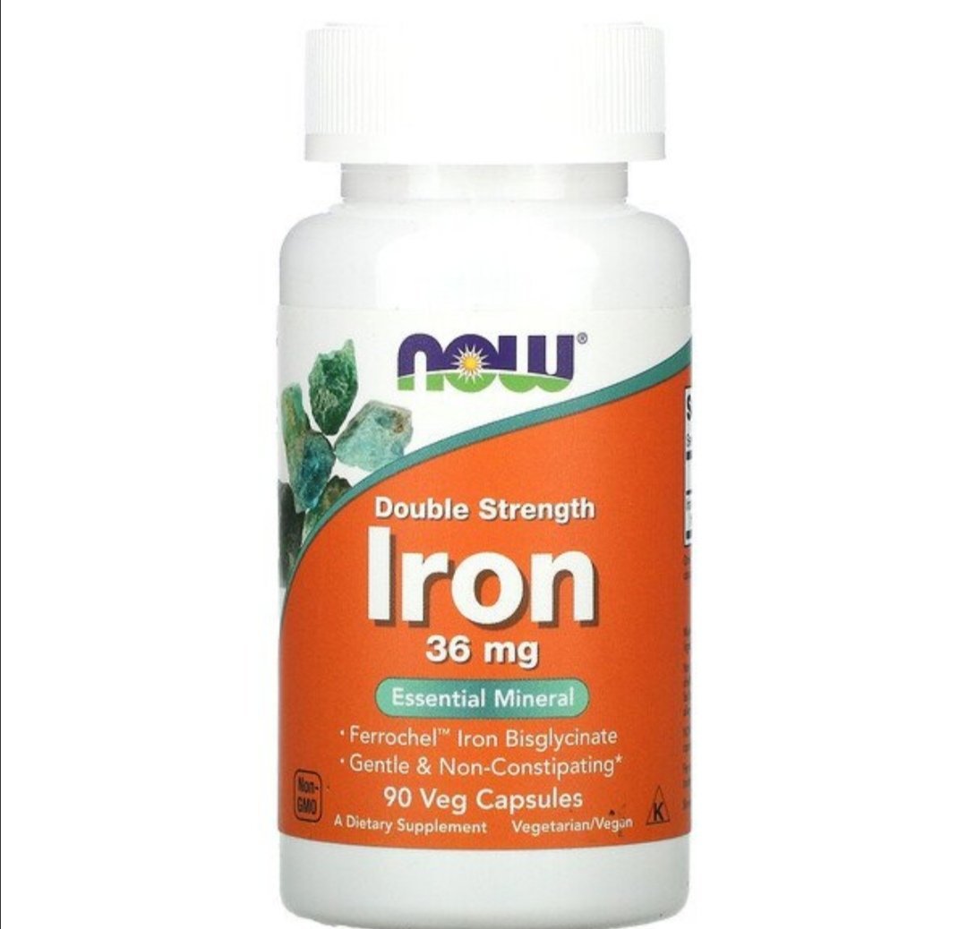 Iron, Double Strength, 36 mg, 90 Veg Capsules