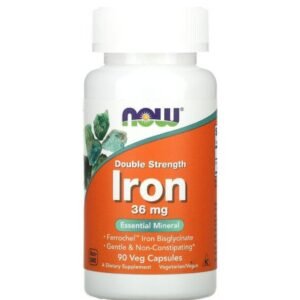 Iron, Double Strength, 36 mg, 90 Veg Capsules