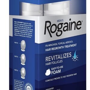 Rogaine Men's 5% Minoxidil Foam for Hair Loss and Hair Regrowth Topical Treatment for Thinning Hair (3-Month Supply)