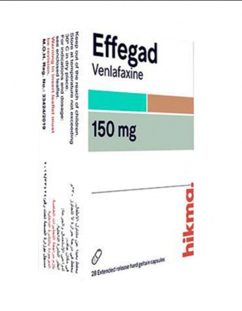 EFFEGAD 150 MG ER ( VENLAFAXINE ) 28 EXTENDED RELEASE CAPSULES