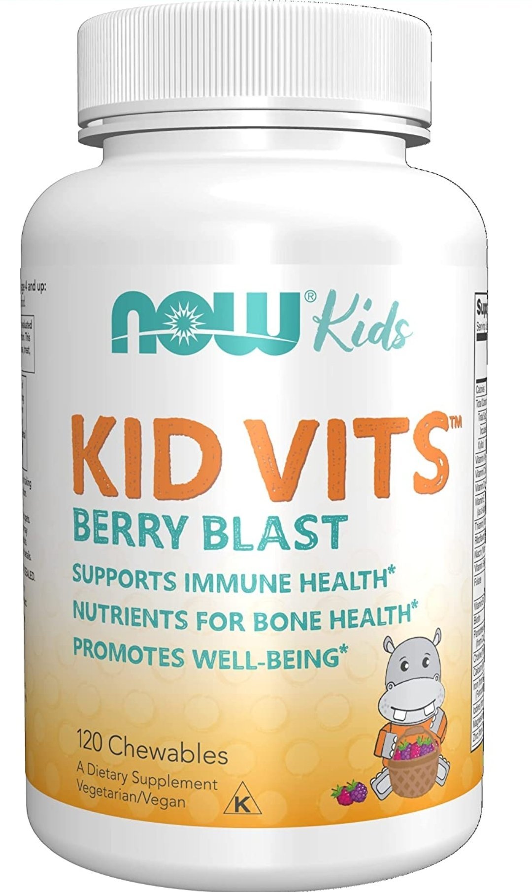 NOW Kid's Berry Blast Dietary Supplement (120 Chewables)