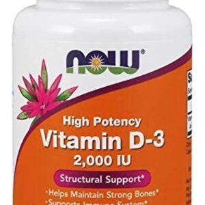 Vitamin D-3 2,000 IU 120 softgel_now