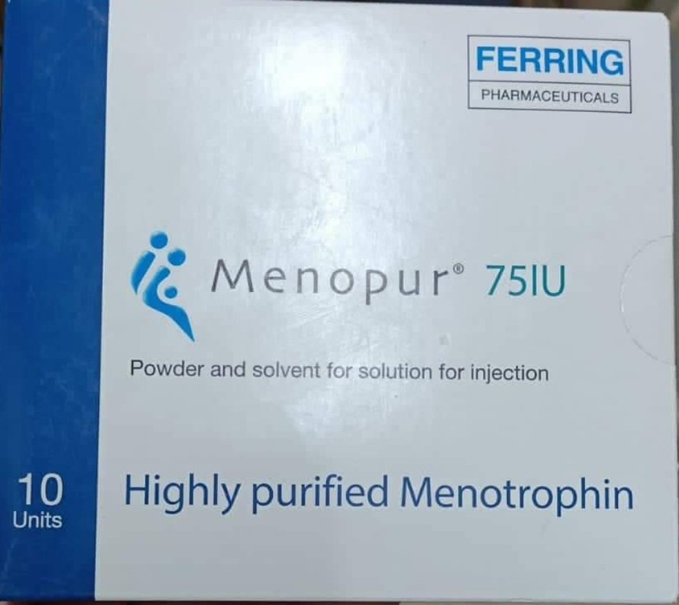 MENOPUR 75 I.U 10 VIAL + 10 AMP SOLVENT
