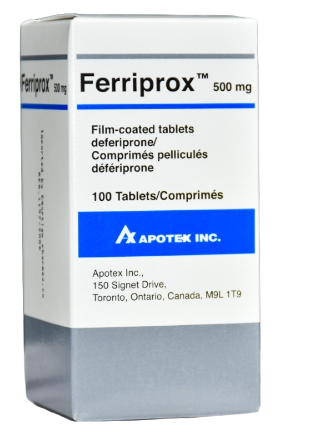 Ferriprox , Deferiprone 500mg 100 tab