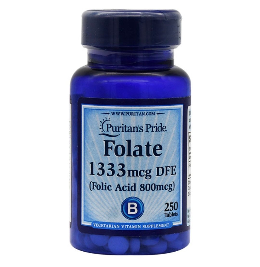 Folate 1333 u 250 tab_puritan"s pride_folic acide 800