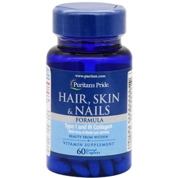 Hair ,skin and nail cormula 60 cap puritan"s pride