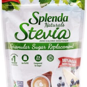 SPLENDA Naturals Stevia Zero Calorie Sweetener Jar Refill, Original, 16 Oz (454g).