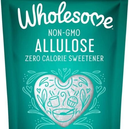 Wholesome Sweeteners Allulose Zero Calorie Granulated Sweetener, No Glycemic Impact, Non GMO, Gluten Free & Vegan, 12 oz (Pack of 1)