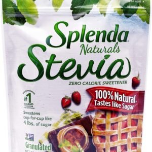 SPLENDA Naturals Stevia Sweetener for Baking: No Calorie, All Natural Sugar Substitute w/ No Bitter Aftertaste. 7.8 oz. Granulated Resealable Bag (220 g)