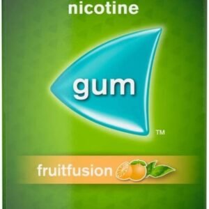 Nicorette Fruit Fusion Nicotine Gum, Fast Craving Relief to Quit and Stop Smoking Aid (4 mg) 105 Pieces