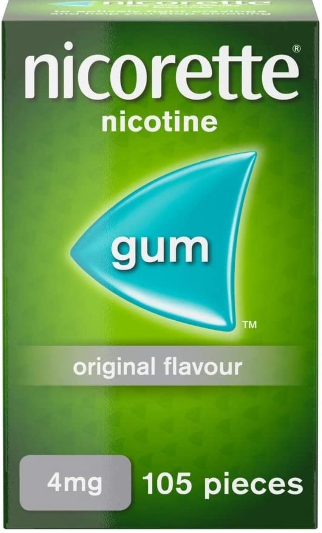 Nicorette Chewing Gum 4 mg, 105 Gums