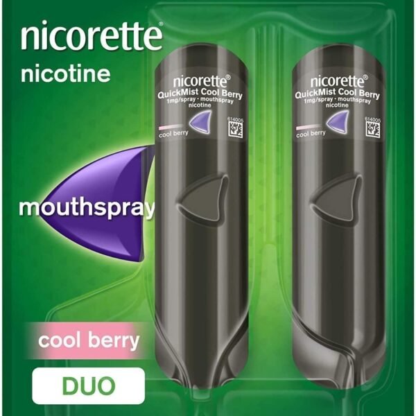 Quickmist Mouth Spray, Nicorette Quickmist Mouthspray, Nicotine Mouthspray, 2 Units x 150 Sprays