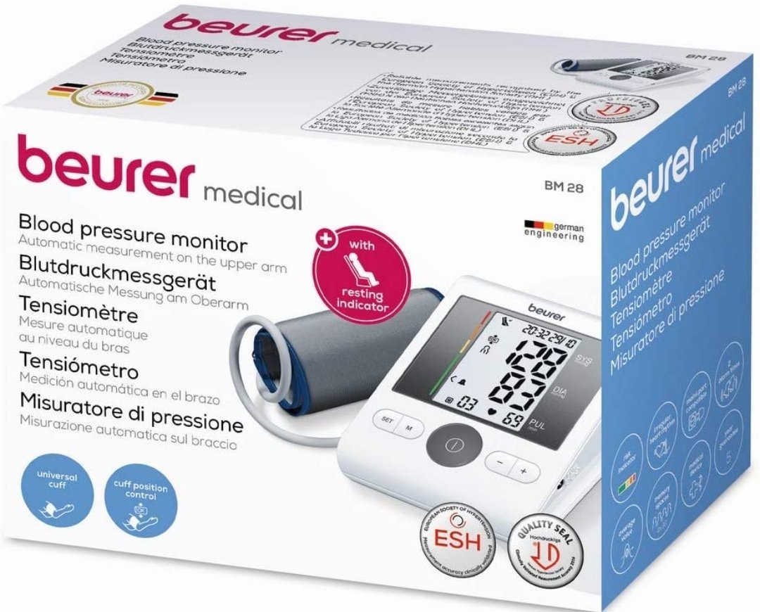 Beurer BM-28 - Arm Blood Pressure Monitor, White