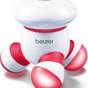 Beurer Handheld Mini Body Massager with LED light, Gentle and Comfortable Vibration, Easy Hand Grip, Portable, Gentle Pressure Point Massage, Massage Tool Easy Palm Fit, Batteries Included, MG16
