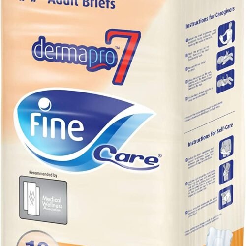 Fine Care Adult Diaper, Incontinence Unisex Briefs, Small, Waist (51-75 cm), 18 Brief Count