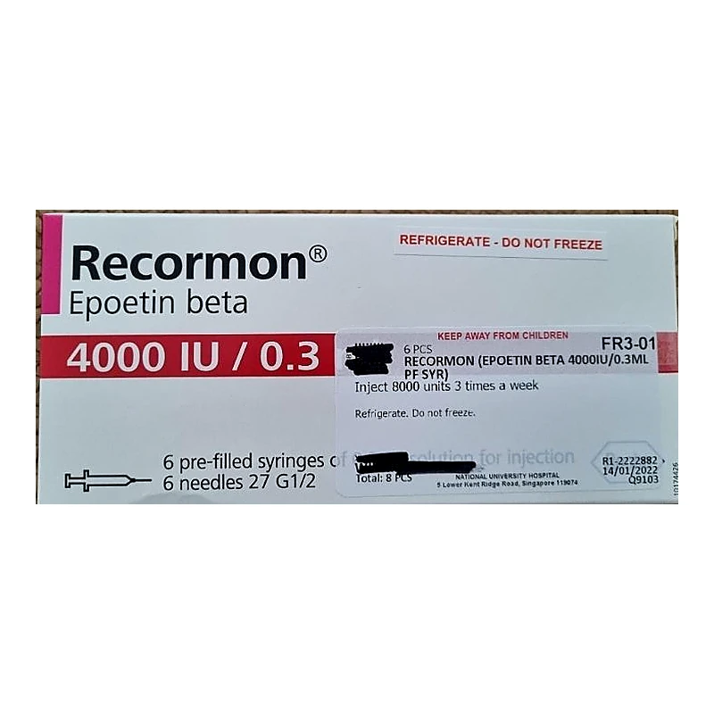 Recormon 4000iu 6 syring