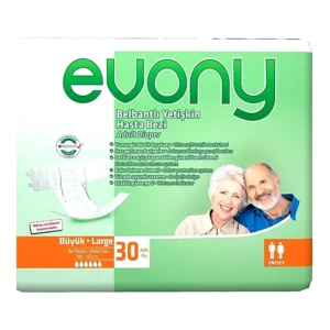 Evony Large Adult Unisex Diaper – 30 Pieces