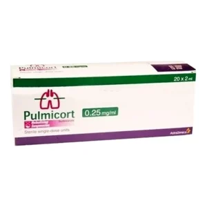 PULMICORT 0.25 MG / ML ( BUDESONIDE ) 20 NEBULIZER SUSPENSION 2 ML VIALS