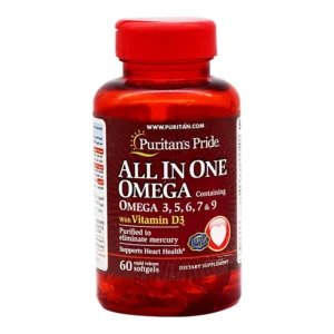 All in one omega 3,5,6 7,9 and vitamin d3 60 tab