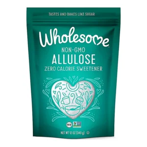 Wholesome Sweeteners Allulose Zero Calorie Granulated Sweetener, No Glycemic Impact, Non GMO, Gluten Free & Vegan, 12 oz (Pack of 1)