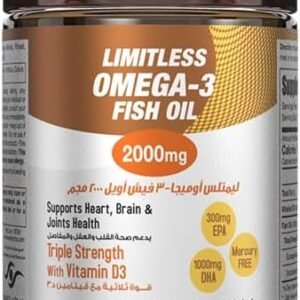 LIIMITLESS OMEGA-3 FISH OIL2000MG 30CAPS+33%FREE